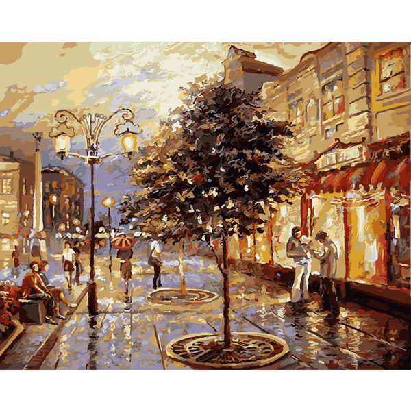 Картина по номерам Пейзажі - Бульвар