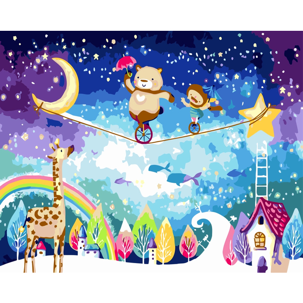 Картина по номерам Мультфільми, комікси, аніме - Плюшевый цирк