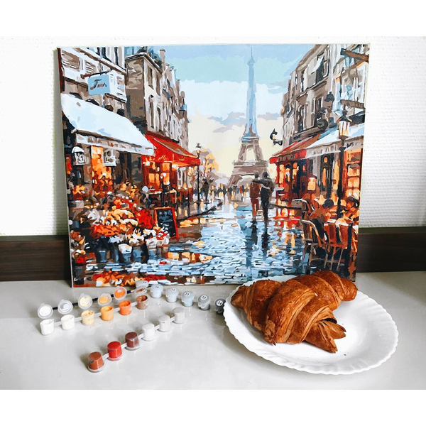 Картина по номерам Города - Париж після дощу