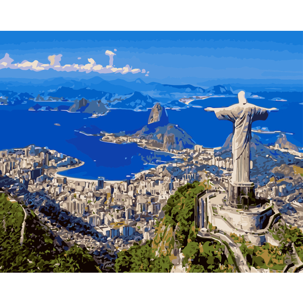 Картина по номерам Города - Ріо-де-Жанейро