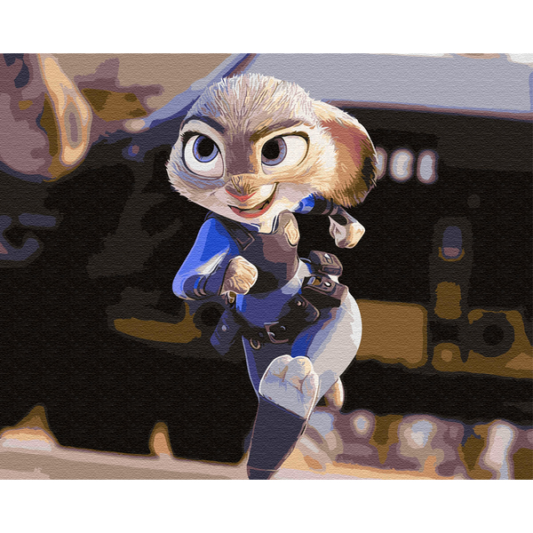 Картина по номерам Мультфільми, комікси, аніме - Полицейский из зверополиса