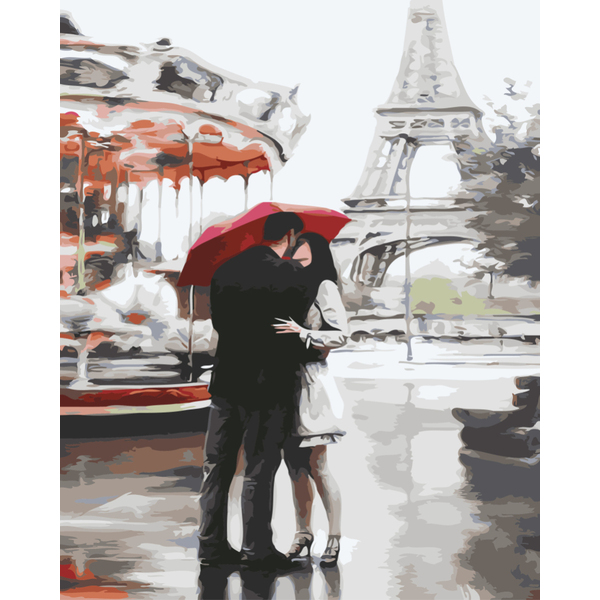 Картина по номерам Романтика - Під парасолею щастя