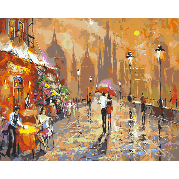 Картина по номерам Города - Затишний вечір