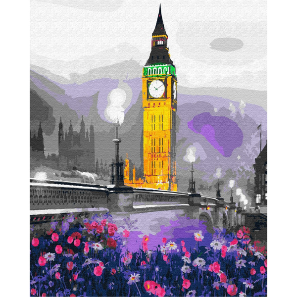 Картина по номерам Города - Барвистий Біг Бен