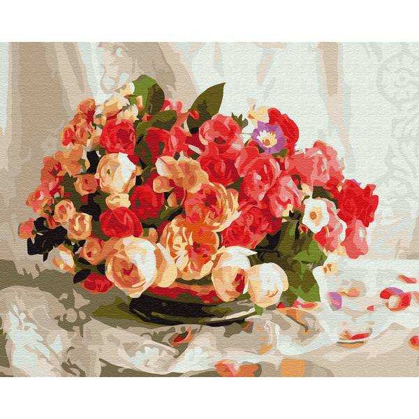 Картина по номерам Квіти - Чайные розы