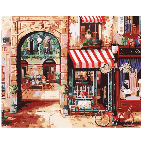 Картина по номерам Пейзажі - Парижская улочка