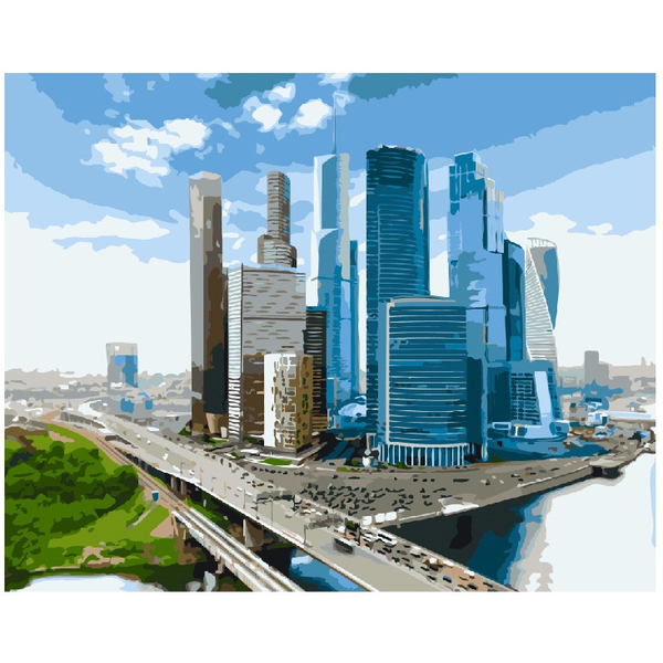 Картина по номерам Города - Хмарочоси
