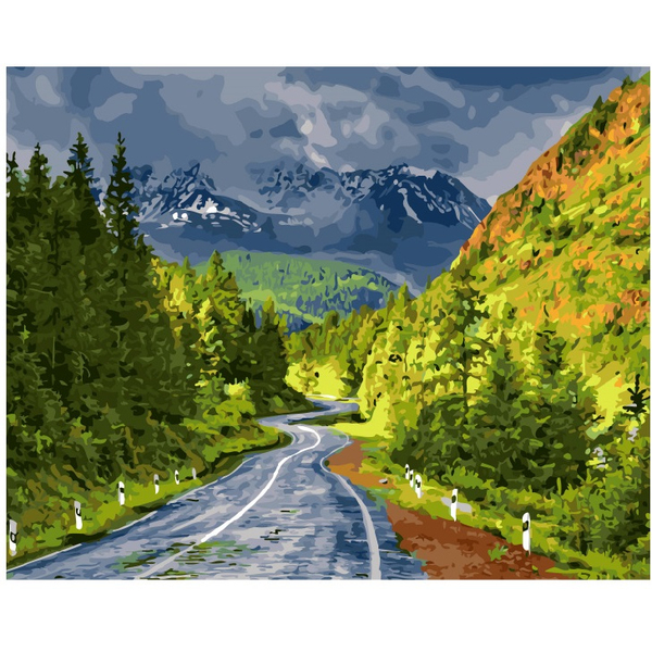 Картина по номерам Пейзажі - Горный перевал