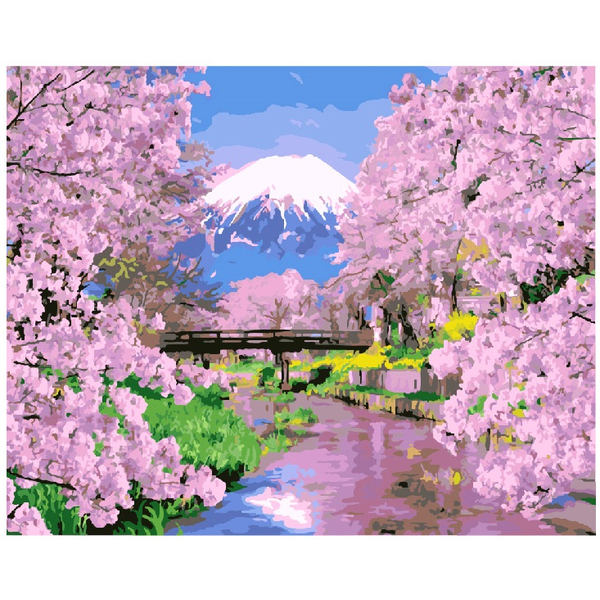 Картина по номерам Пейзажі - Весна в Японии