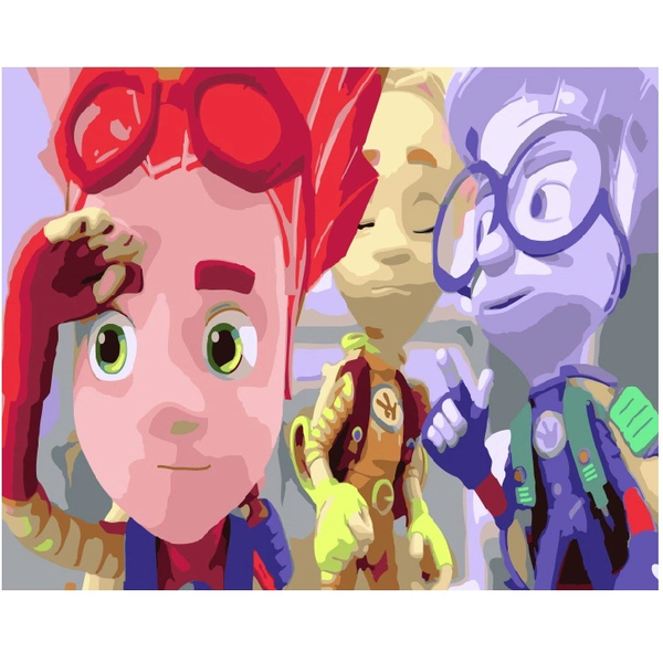 Картина по номерам Мультфільми, комікси, аніме - Фиксики