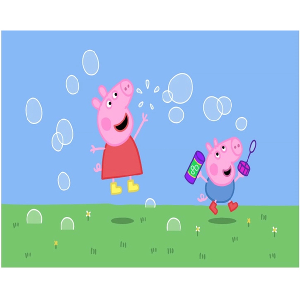 Картина по номерам Мультфільми, комікси, аніме - Свинка Пеппа Мыльные пузыри