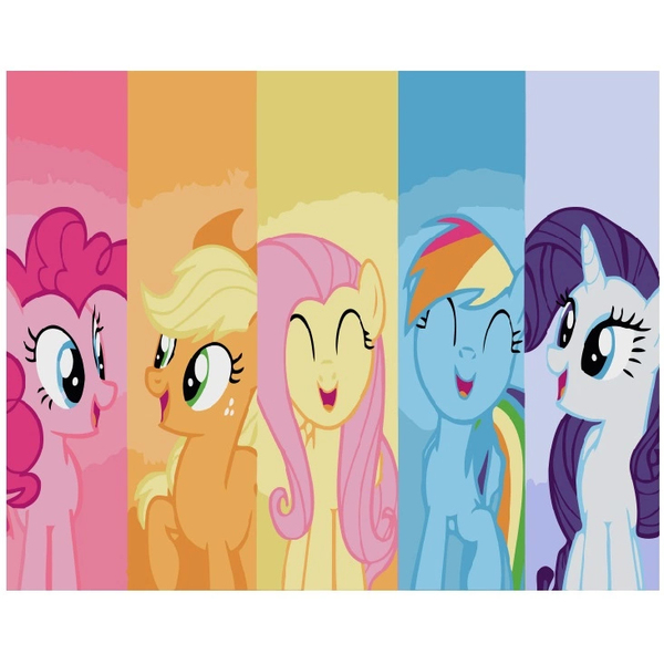 Картина по номерам Мультфільми, комікси, аніме - Мои маленькие пони