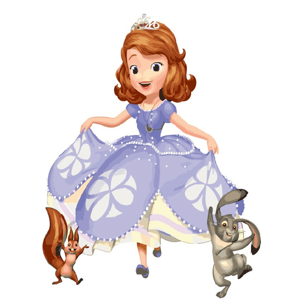 Картина по номерам Мультфільми, комікси, аніме - Друзья принцессы