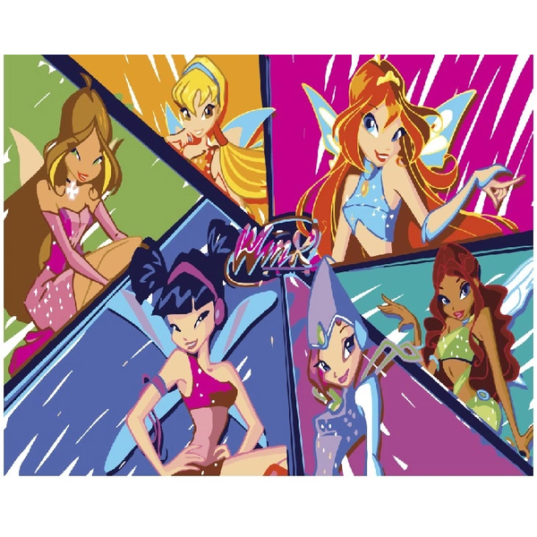 Картина по номерам Мультфільми, комікси, аніме - Феи Винкс