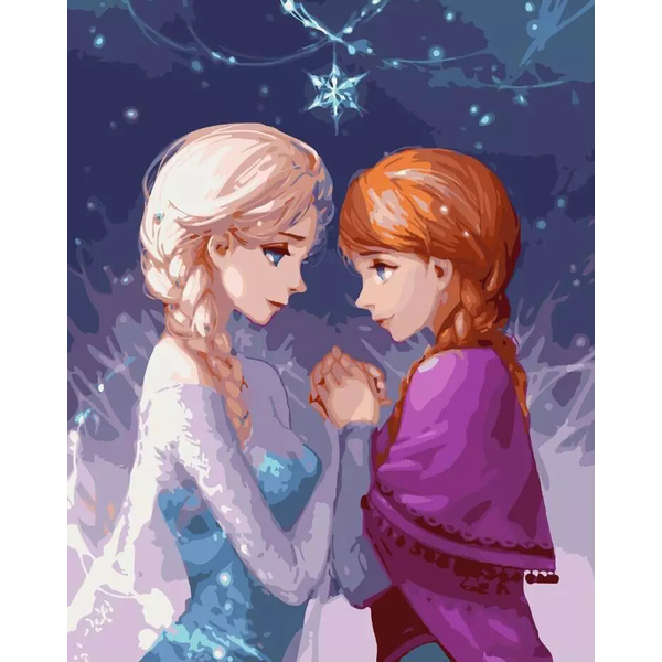 Картина по номерам Мультфільми, комікси, аніме - Эльза и Анна