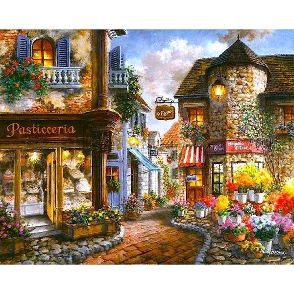 Картина по номерам Пейзажі - Сказочная улица