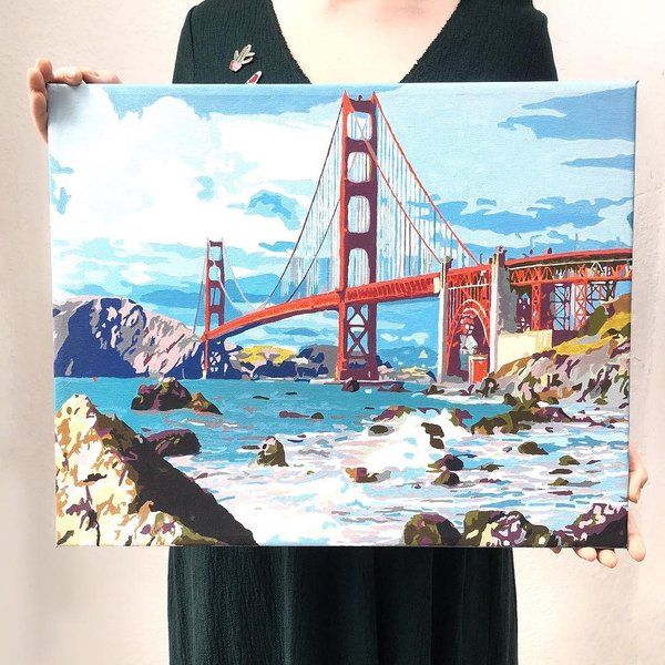 Картина по номерам Города - Міст Сан Франциско