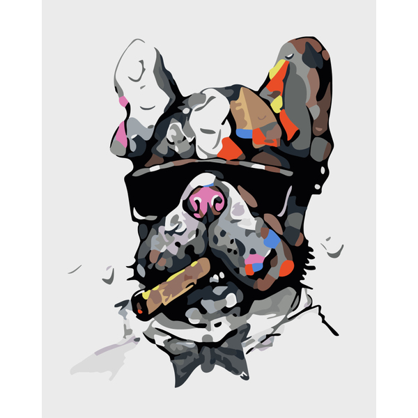 Картина по номерам Для початківців - Пес Поп-Арт