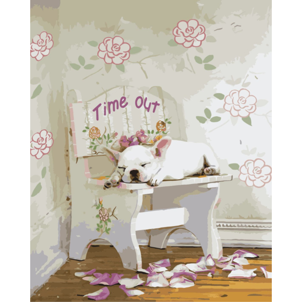 Картина по номерам Тварини, птахи та риби - Милый песик