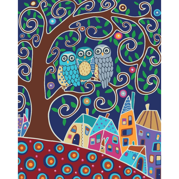 Картина по номерам Тварини, птахи та риби - Птицы