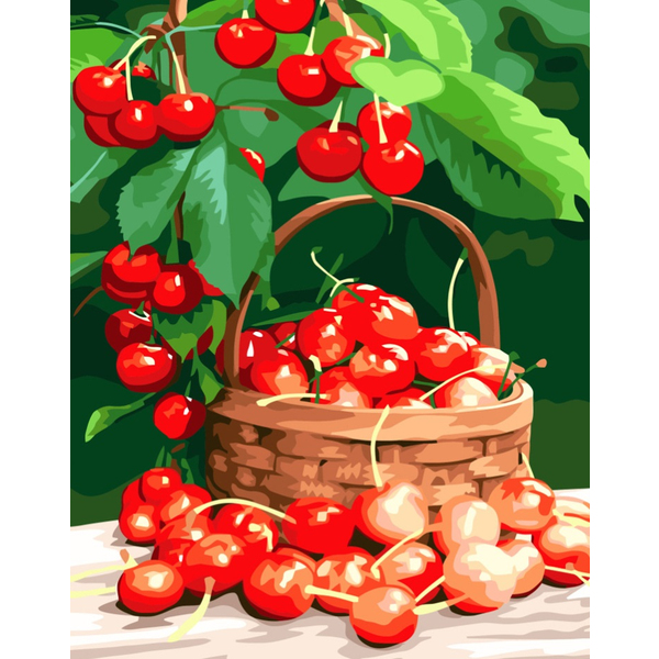 Картина по номерам Натюрморти - Черешні