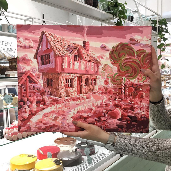 Картина по номерам Пейзажі - Країна цукерок