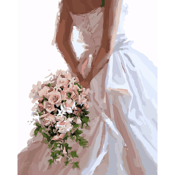 Картина по номерам Квіти - Свадебный букет