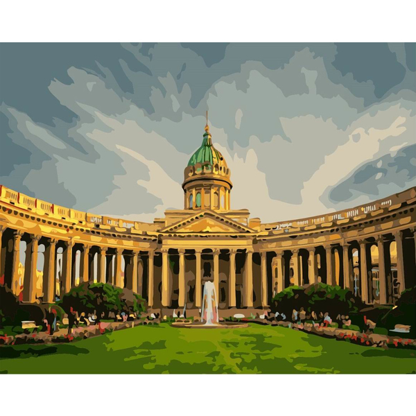 Картина по номерам Города - Казанський собор