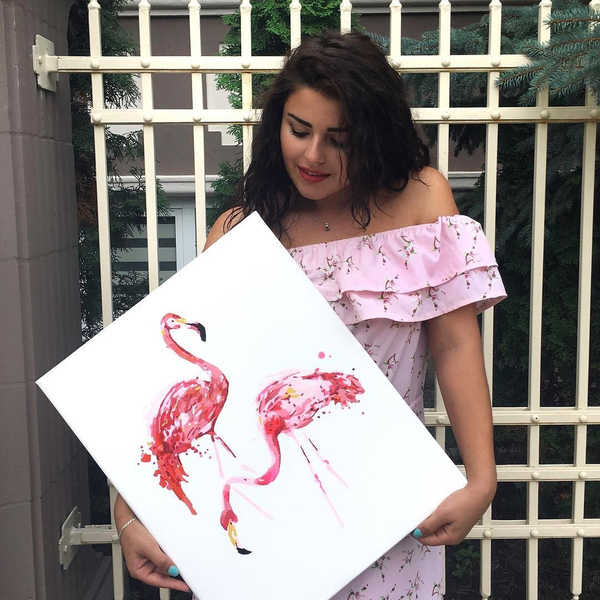 Картина по номерам Тварини, птахи та риби - Фламінго