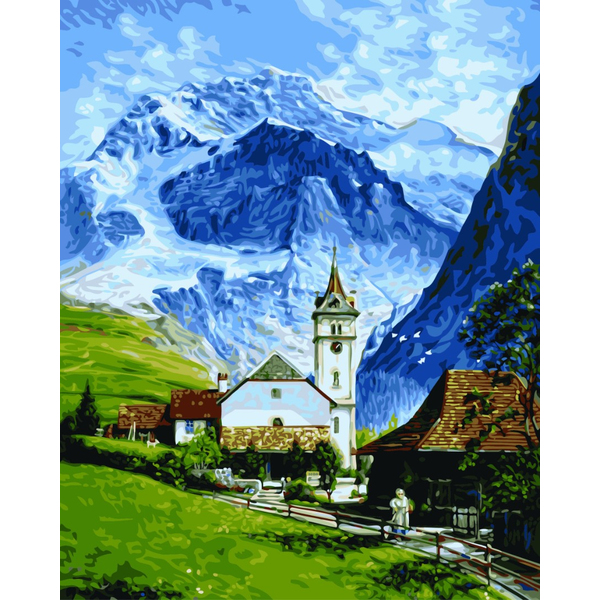 Картина по номерам Пейзажі - Гриндельвальд