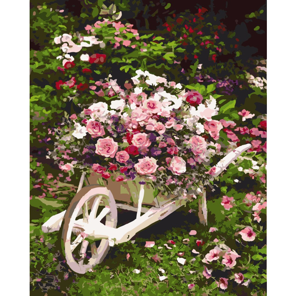 Картина по номерам Квіти - Сад