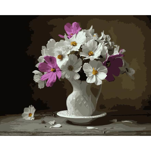 Картина по номерам Квіти - Космеї