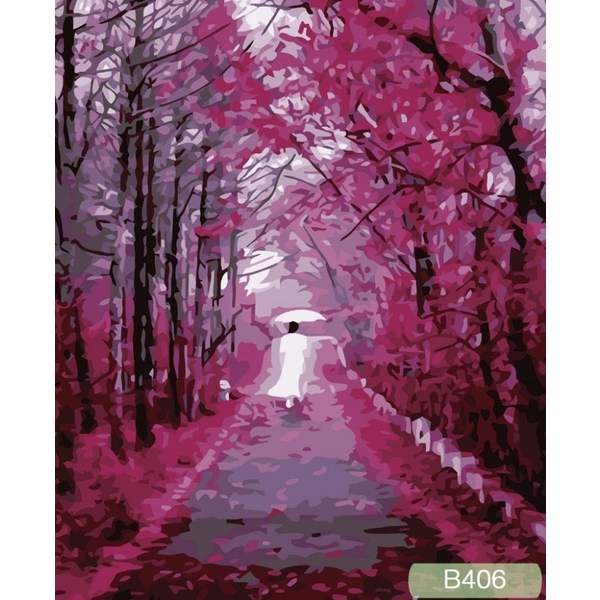 Картина по номерам Пейзажі - Розовый парк