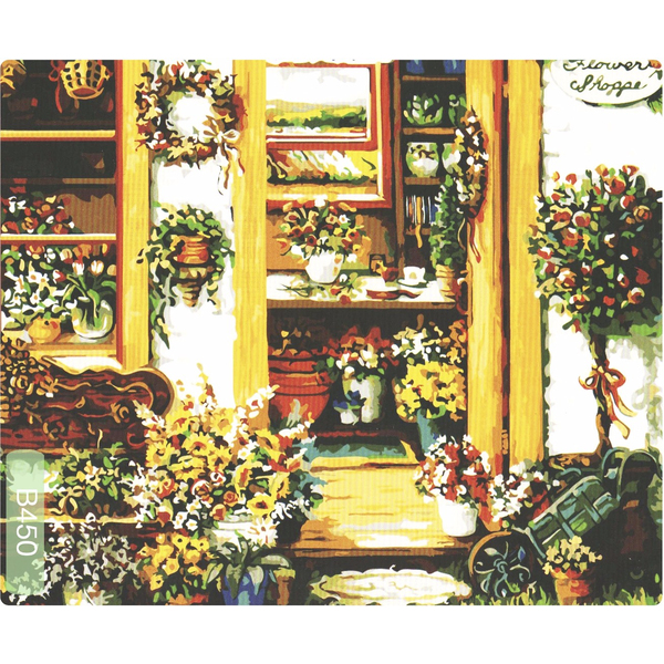 Картина по номерам Пейзажі - Цветочный магазинчик