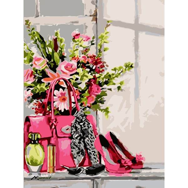 Картина по номерам Квіти - Стильная штучка