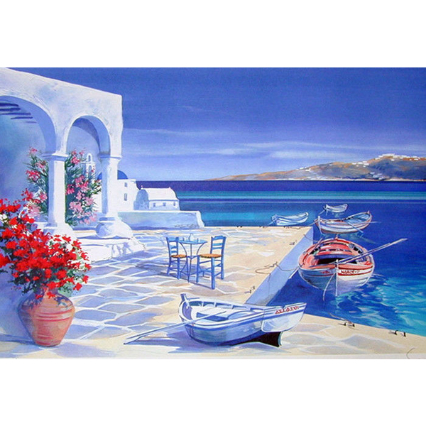 Картина по номерам Природа - Лазурь Санторини
