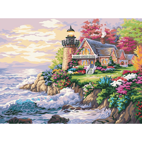 Картина по номерам Природа - Домик у маяка