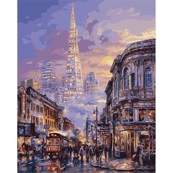 Картина по номерам Пейзажі - Вечерний Нью-Йорк