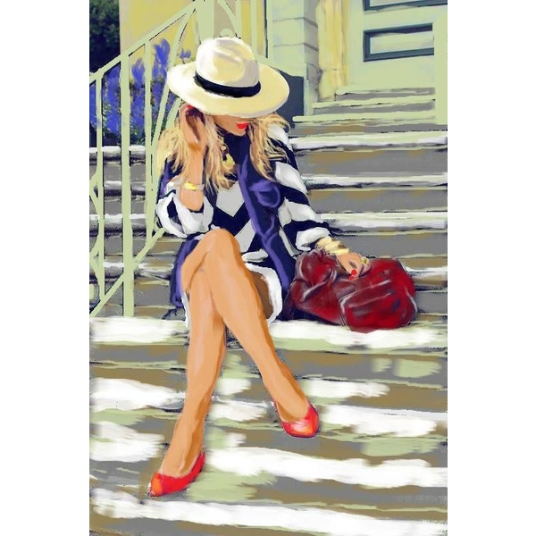 Картина по номерам Люди на картинах - Незнакомка