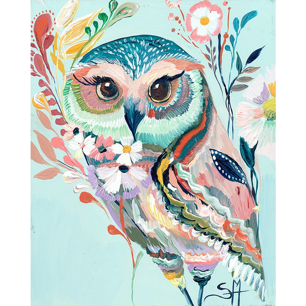 Картина по номерам Тварини, птахи та риби - Сова 2