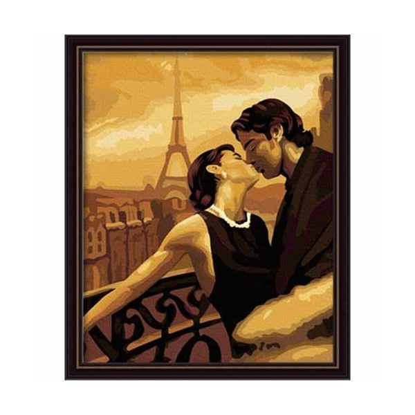 Картина по номерам Люди на картинах - Мечтами в Париже