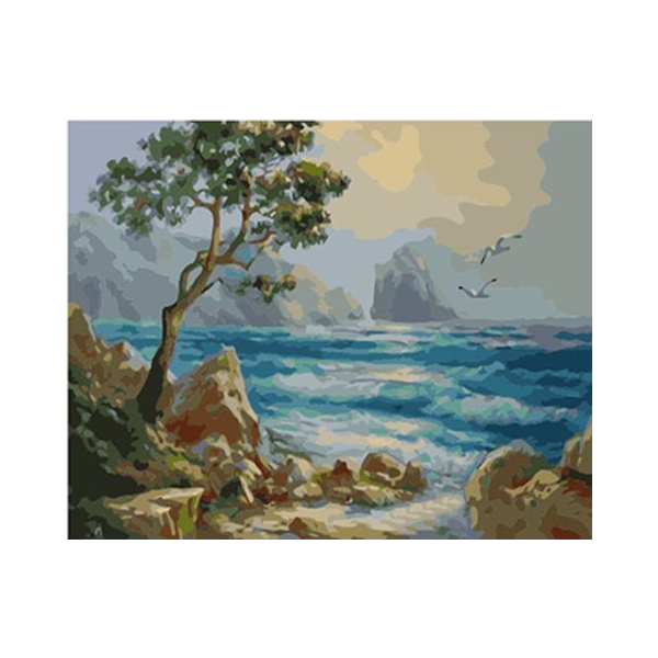 Картина по номерам Кораблі, автомобілі та літаки - Морський берег