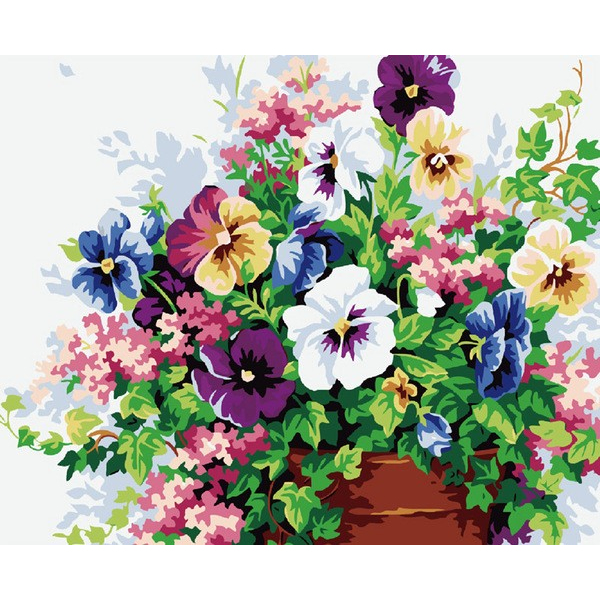 Картина по номерам Квіти - Весенний цветок