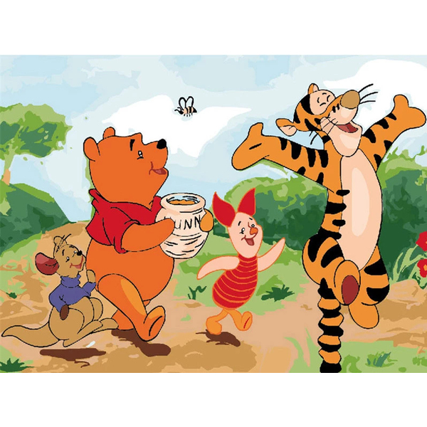Картина по номерам Мультфільми, комікси, аніме - Винни Пух и его друзья