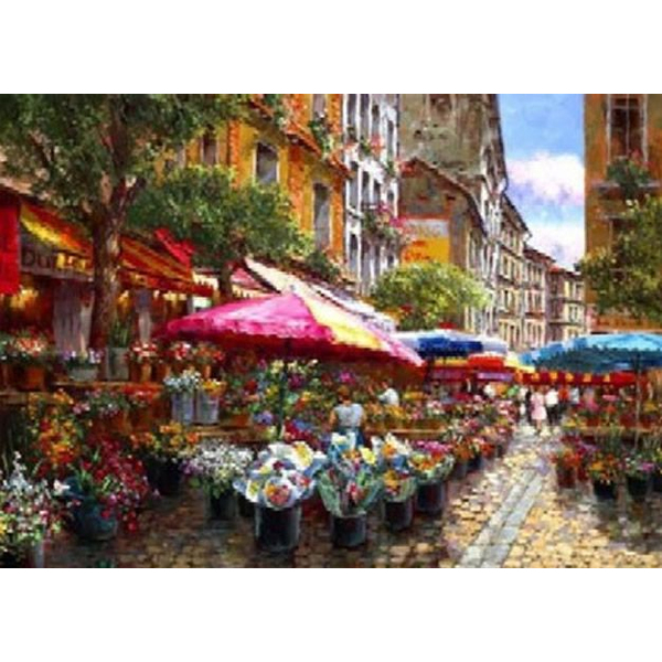 Картина по номерам Пейзажі - Цветочный рынок