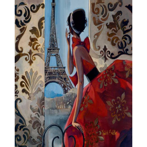 Картина по номерам Люди на картинах - Атмосфера Парижу