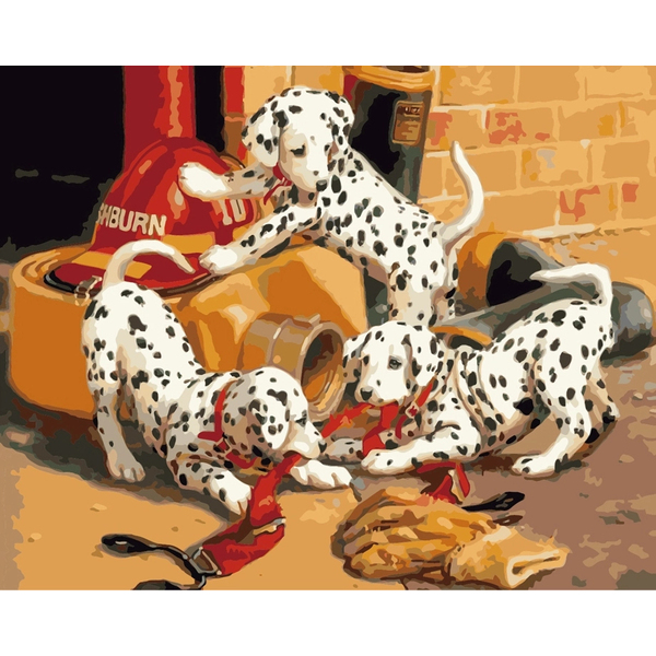 Картина по номерам Мультфільми, комікси, аніме - Озорные далматинцы