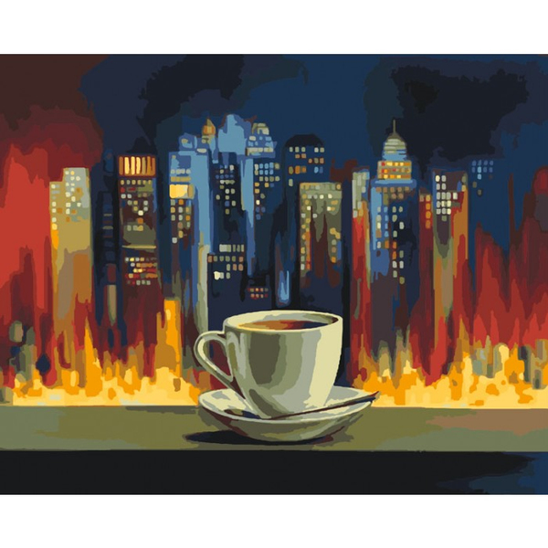 Картина по номерам Квіти - На едине с городом