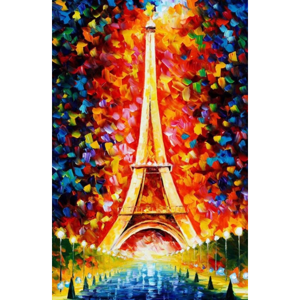 Картина по номерам Города - Ейфелева вежа у вогнях