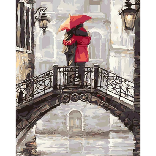 Картина по номерам Люди на картинах - Мостик для влюблённых